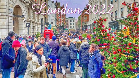 England S London City Christmas Walking Tours Dec 2022 YouTube