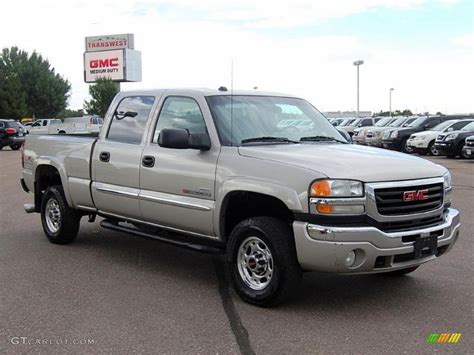 2004 Silver Birch Metallic Gmc Sierra 2500hd Sle Crew Cab 4x4 34643419 Car