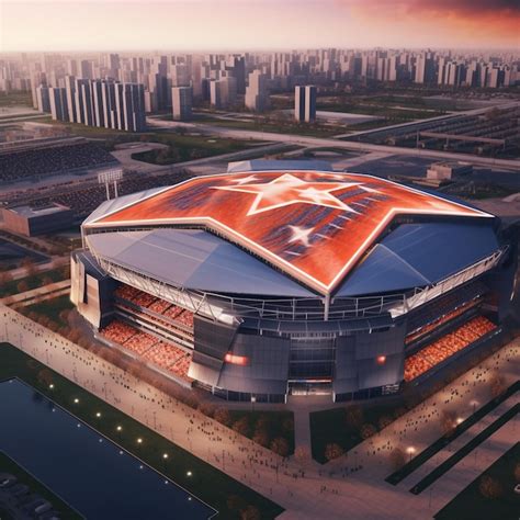 Premium Ai Image Animated Modern Style Stadium Photography