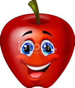 Smiling Apple Cartoon Character Stock Vector | Royalty-Free | FreeImages