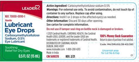 Leader Eye Drop Recall Issued Over Bacterial Contamination Risks