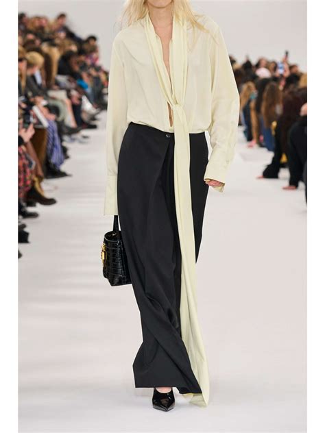 Givenchy Pussy Bow Silk Blouse Net A Porter