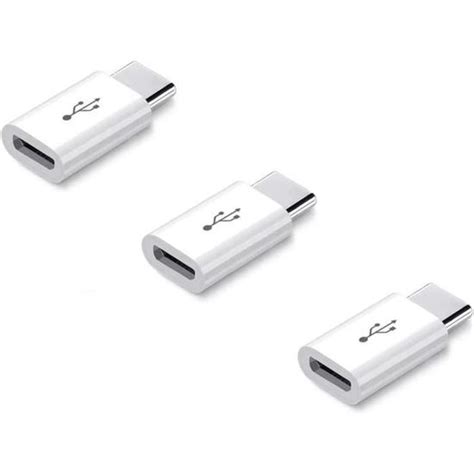 Adaptateur Micro Usb Femelle Vers Usb Type C M Le Support Otg Pack