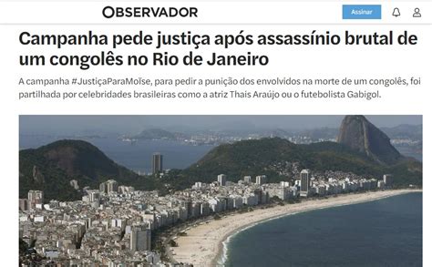 Imprensa Internacional Repercute Morte De Imigrante Congol S No Rio De