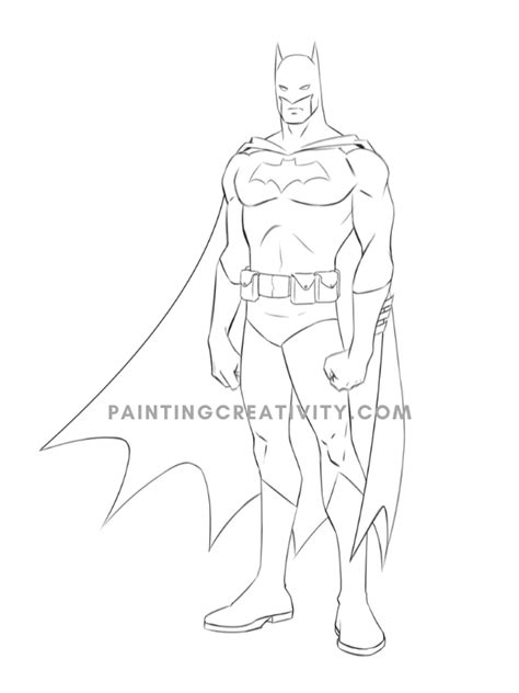 How To Draw Batman A Complete Tutorial For Beginners Batman Drawing