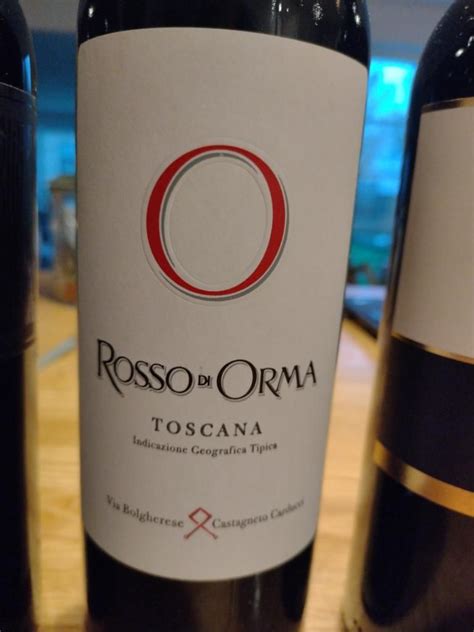 2022 Orma Rosso Di Orma Toscana Igt Italy Tuscany Toscana Igt