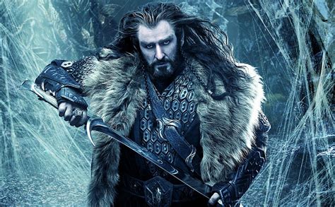 The Hobbit La Desolaci N De Smaug Thorin Hombre Con Espada Fondo