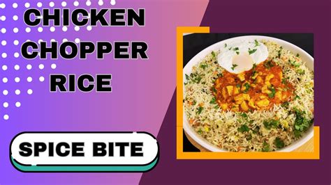 Chicken Chopper Rice Mumbai Street Style Food Recipe Chicken Fried