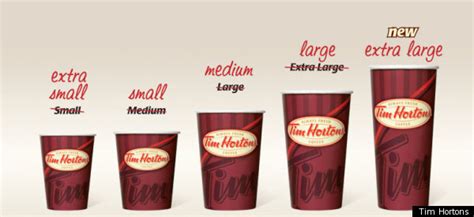 Tim Hortons Releases New Larger Cup Size