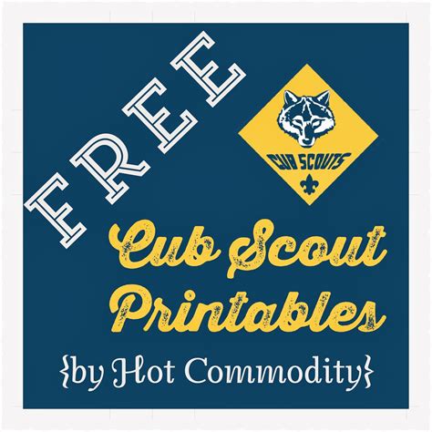 Free Cub Scout Printables Artofit