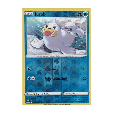 Jurob 033 196 REVERSE HOLO Verlorener Ursprung Pokemon Karte Kaufen