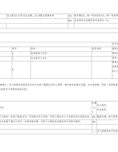 目标责任书模板下载4页文书范文果子办公