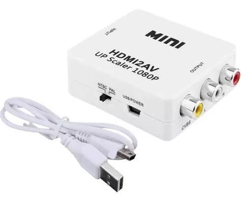 Conversor Hdmi A Rca Activo Full Hd 1080p Adaptador Tv Tubo