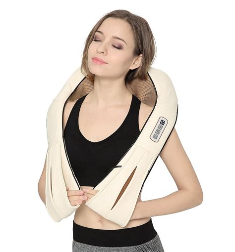 Nekteck Shiatsu Deep Kneading Massage Pillow With Heat Car Office Chair Massager Neck