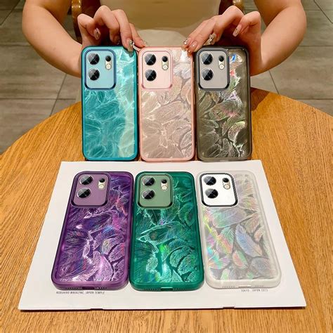 Casing Infinix Smart 9 Hot 50i X6532 X6531 X6531B Soft Shinning Feather