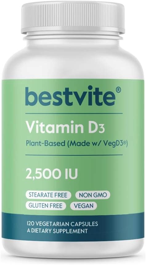 Amazon Bestvite Vegan Vitamin D Iu Vegetarian Capsules