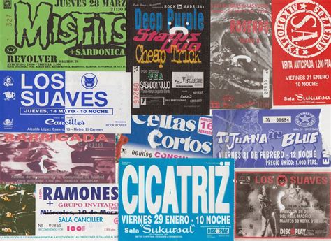 Otras Colecciones Entradas De Conciertos