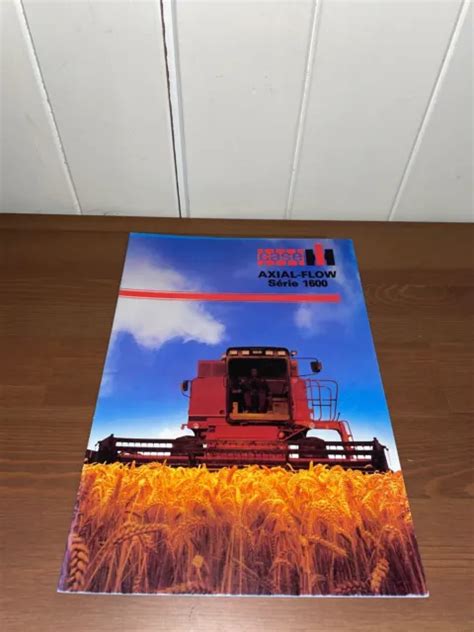 Brochure Prospectus Moissonneuse Batteuse Case Ih Axial Flow