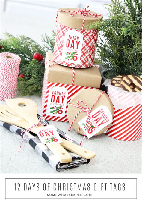 12 Days Of Christmas Tags FREE Printable Somewhat Simple