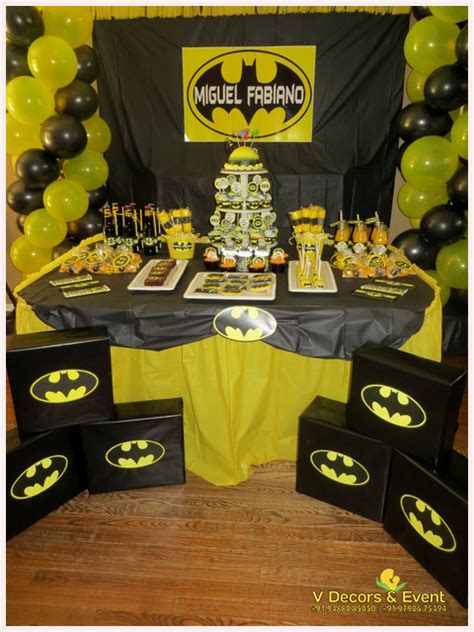 Themed Birthday Decorations Batman | V Decors and Events: 9488085050 : Themed Birthday ...