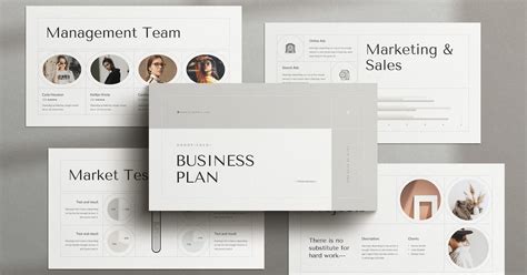 Minimal Business Plan Powerpoint Template Modelos De Apresentação