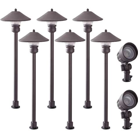 Reviews For Hampton Bay Pearson Low Voltage Bronze Integrated Led Outdoor Landscape Path Light