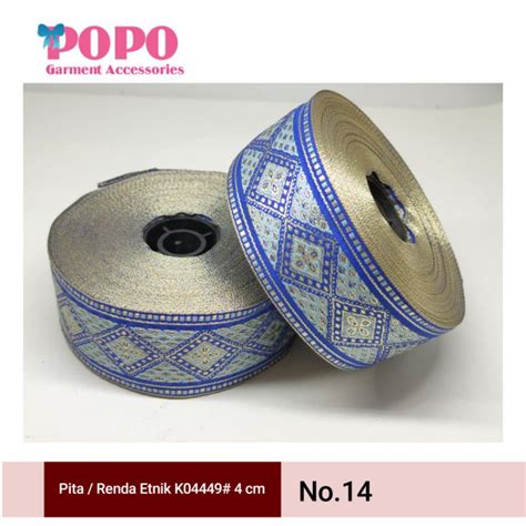 Jual Pita Renda Etnik Ukuran4cm Isi 15meter Shopee Indonesia