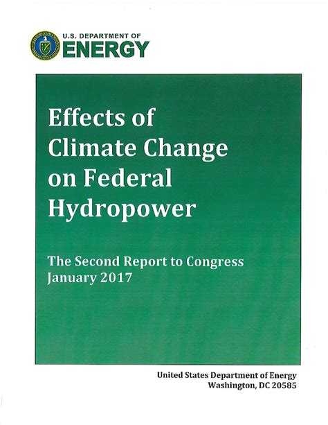 SOLUTION: Effects climate change federal hydropower program - Studypool 