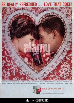 1950s USA Coca Cola Magazine Advert Stock Photo Alamy