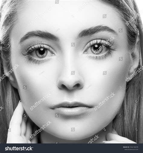 Beautiful Face Nude Natural Makeup Hand Stock Photo Shutterstock