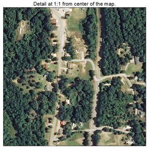 Aerial Photography Map of Blue Springs, MS Mississippi