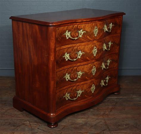 Antique Mahogany Serpentine Chest Of Drawers Circa 1890 For Sale At