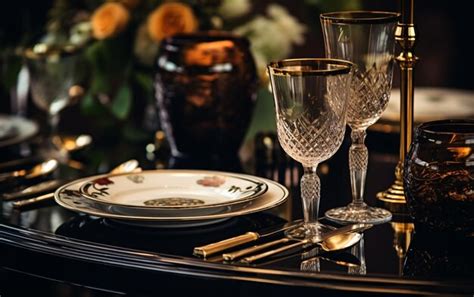 Premium Ai Image Luxury Tableware Beautiful Table Setting In Restaurant