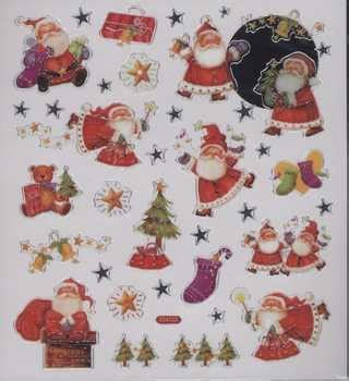 Kreative Ideen Sticker Weihnachtsmann Samichlaus Santa Claus