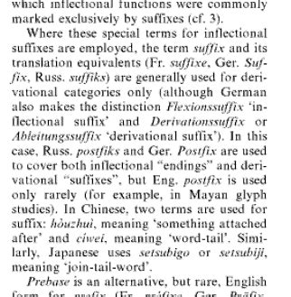 meaning postfix  suffix english language usage stack exchange
