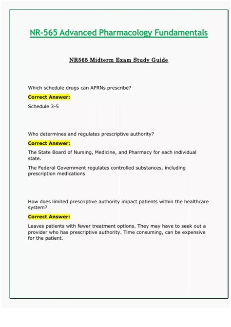 Nr Nr Midterm Exam Study Guide Latest Advanced