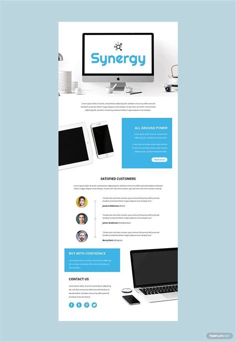 Product Email Newsletter Template Html5 Word Outlook Apple Pages Psd