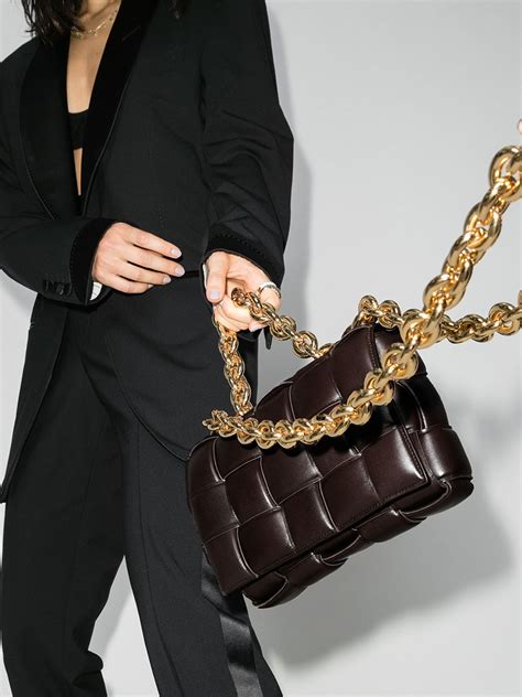 Bottega Veneta Brown The Chain Cassette Leather Shoulder Bag Browns