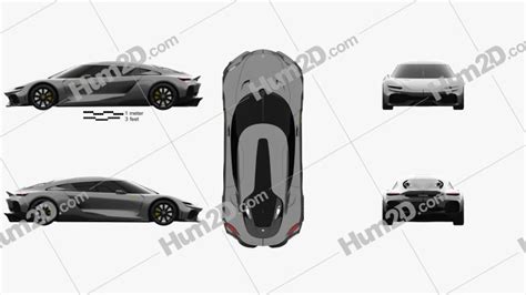 Koenigsegg Gemera 2021 Blueprint in PNG - Download Vehicles Clip Art Images