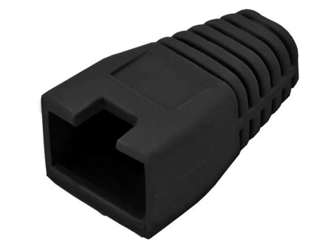 Black Rj45 Connector Boots 50 Pack Durable And Affordable Rj45b Bl