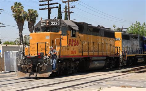 Union Pacific Train In Los Angeles County Ca Editorial Photo Image