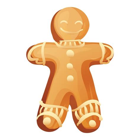 Gingerbread Man Icon Cartoon Style 14630282 Vector Art At Vecteezy