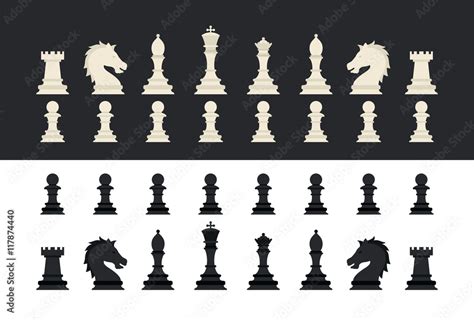 All Chess Pieces Icon Stock Vector Adobe Stock