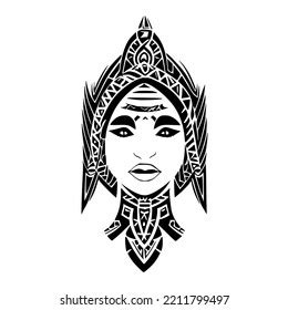 Goddess Samoan Tribal Tattoo Design Vector Stock Vector (Royalty Free ...