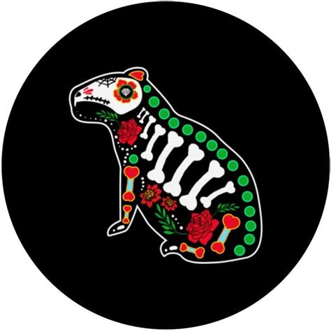 Capybara Animal Día De Los Muertos Mexican Holiday Men Women Popsockets