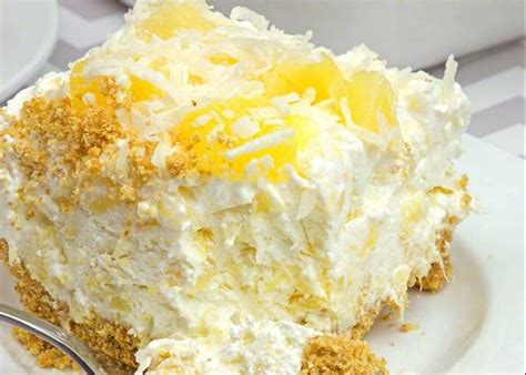 No Bake Pineapple Cream Dessert Best Cooking Recipes In The World