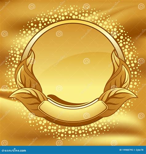 Gold Vintage Circle Frame Stock Vector Illustration Of Classical