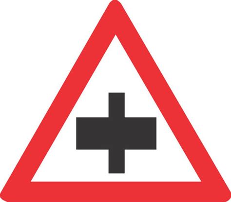 priority crossroad   priority road road sign