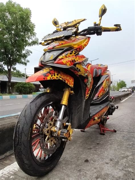 Viral Gambar Modifikasi Motor Honda Beat Street Motomadalika