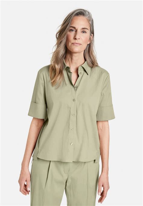 Gerry Weber Halbarm Mit Ärmelaufschlag Camicia Sageverde Zalandoit